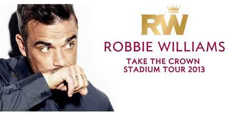 Robbie Williams tour 2013