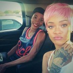 rihanna capelli rosa macchina 2