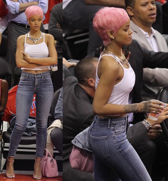 Rihanna con i capelli rosa e corti! — Nuove Canzoni