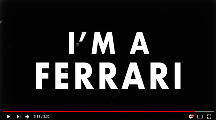 ferrari-lyric-video