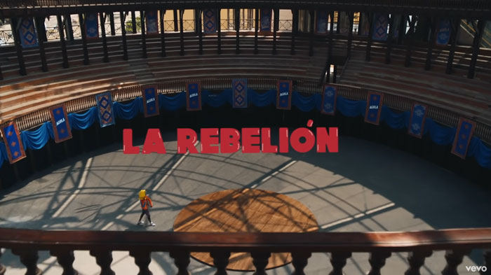 il video musicale di La Rebelión