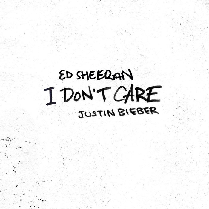 copertina canzone i don't care ed sheeran justin bieber