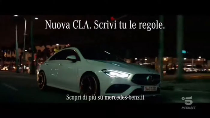 pubblicità cla mercedes 2019