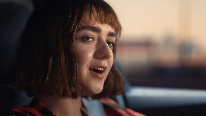 pubblicità audi 2020 Maisie Williams