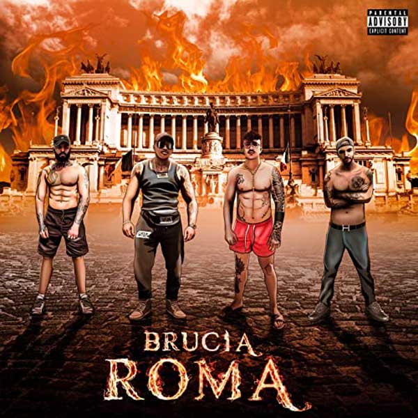 copertina brano brucia roma