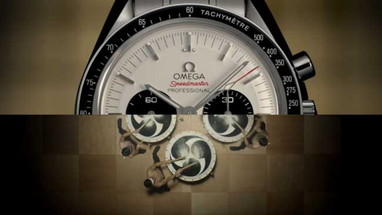 La pubblicit� degli orologi Omega \