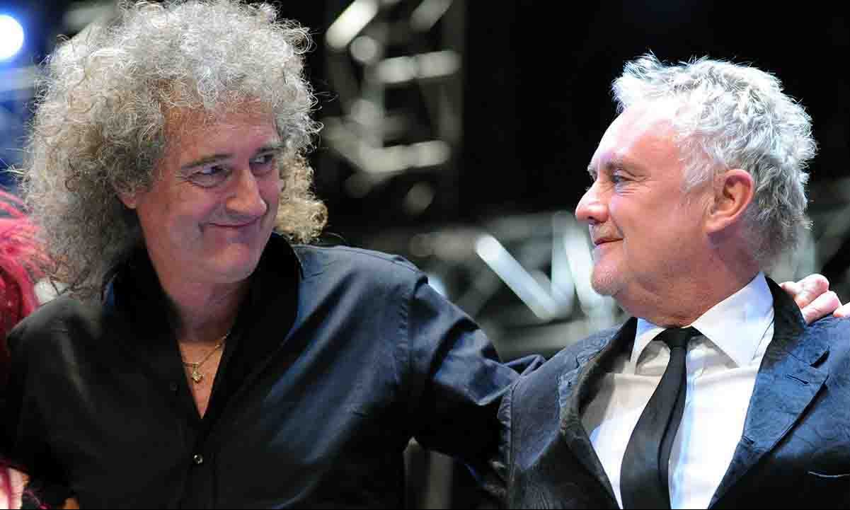 Gli ultimi due Queen originali in attività, Queen, Brian May e Roger Taylor